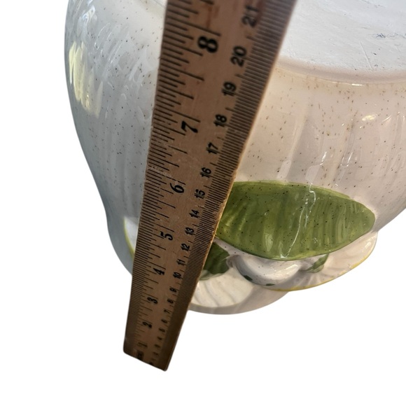 VTG 1968 Vandor Imports Yellow Glazed MUSHROOM 11” Tall Canister/Cookie Jar - Picture 9 of 11